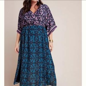 Anthropologie Boho Plus Size Maxi Dress